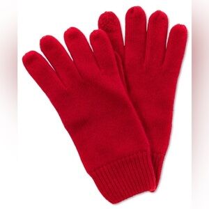 Touch Screen Compatible Gloves Charter Club 100% Cashmere Red One-Size NWT